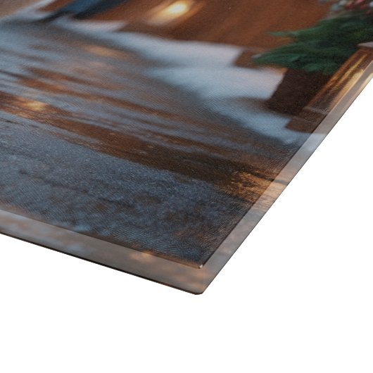 Samoyed Dogs Christmas Snow Holiday Snijplank (Hoek)