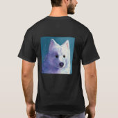 Samoyed Donker T-shirt - "Boeddha" (Achterkant)