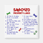 SAMOYED Eigendomsrecht 2 Magneet (Voorkant)