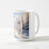 Samoyed Elegant Coffee Mok (Voorkant rechts)