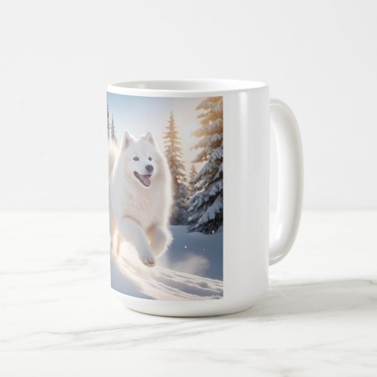 Samoyed Elegant Coffee Mok (Voorkant rechts)