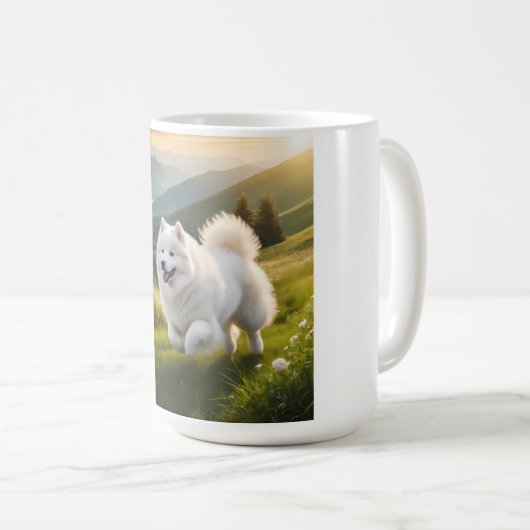 Samoyed Elegant Coffee Mok (Voorkant rechts)