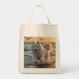 Samoyed Elegant Grocery Canvas tas