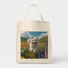 Samoyed Elegant Grocery Canvas tas