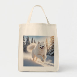 Samoyed Elegant Grocery Canvas tas