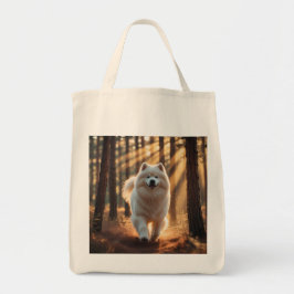 Samoyed Elegant Grocery Canvas tas