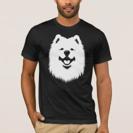 Samoyed Fan Gear: Pop Art Jersey Style T-shirt