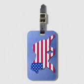 Samoyed Flag Air Freshener Bagagelabel (Voorkant (verticaal))