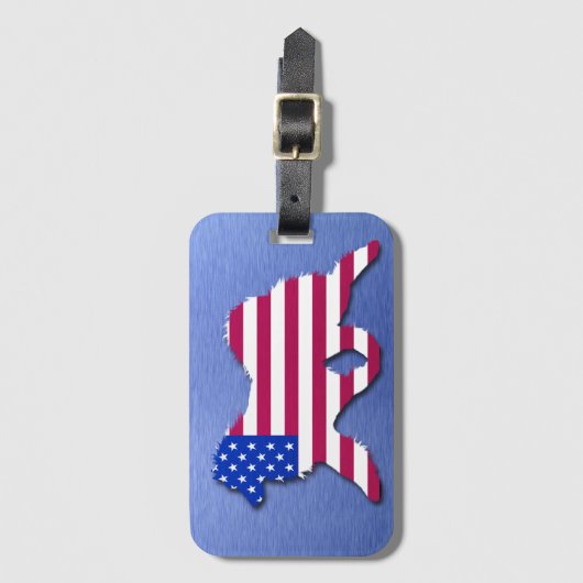 Samoyed Flag Air Freshener Bagagelabel (Voorkant (verticaal))