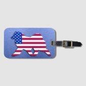 Samoyed Flag Air Freshener Bagagelabel (Voorkant (horizontaal))