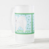 Samoyed Frosted Mok 16 oz; St. Pat Day! (Voorkant links)