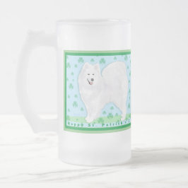 Samoyed Frosted Mok 16 oz; St. Pat Day!
