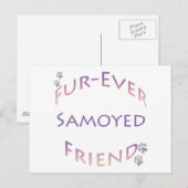 Samoyed Furever Vriend Briefkaart (Voorkant / Achterkant)