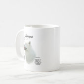Samoyed Gesloten Ontwerp Koffiemok (Voorkant links)