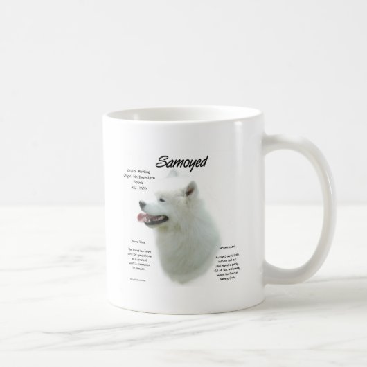 Samoyed Gesloten Ontwerp Koffiemok (Rechts)