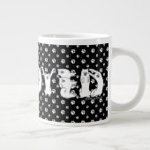 Samoyed gespeld in Samoyed Dog Letters Grote Koffiekop (Rechts)