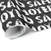 Samoyed gespeld in Samoyed Dogs Letters Funny Cadeaupapier (Rol Hoek)