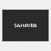 Samoyed gespeld in Samoyed Dogs Letters Funny Inpakpapier Vel (Voorkant 2)