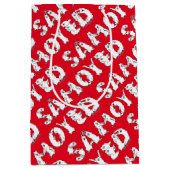 Samoyed gespeld in Samoyed Dogs Letters Funny Medium Cadeauzakje (Voorkant)