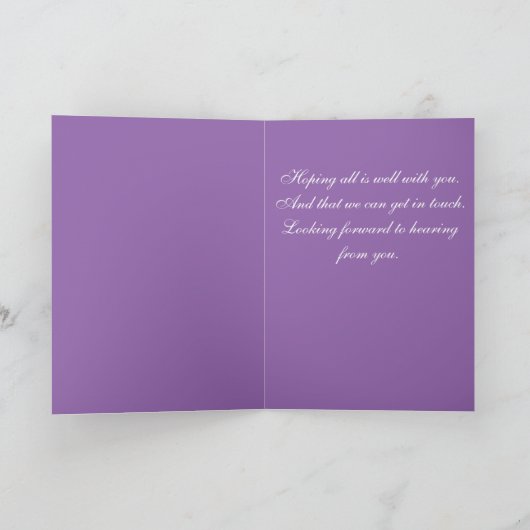 Samoyed Greeting Card; Thinking of You Kaart (Binnen)