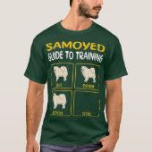 Samoyed Guide to training Dog Obedience T-shirt (Voorkant)