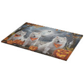 Samoyed Halloween Spoken Snijplank (Hoek)