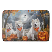 Samoyed Halloween Spooky Badmat (Voorkant)