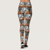Samoyed Halloween Spooky Leggings (Achterkant)
