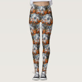 Samoyed Halloween Spooky Leggings (Voorkant)