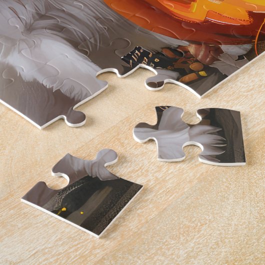 Samoyed Halloween Spooky Legpuzzel (Zijkant)