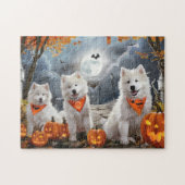 Samoyed Halloween Spooky Legpuzzel (Horizontaal)