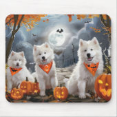Samoyed Halloween Spooky Muismat (Voorkant)
