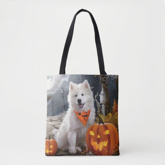 Samoyed Halloween Spooky Tote Bag (Voorkant)