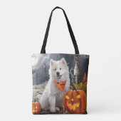 Samoyed Halloween Spooky Tote Bag (Achterkant)