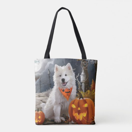 Samoyed Halloween Spooky Tote Bag (Achterkant)