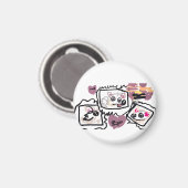 Samoyed Harten Magneet (Voorkant / Achterkant)