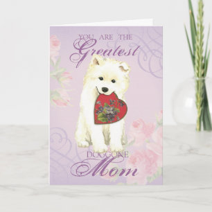 Samoyed Heart mama Kaart