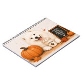 Samoyed Herfst Pompoen Notitieboek (Linkerzijde)