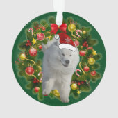 Samoyed Holiday Circle Ornament (achterkant)