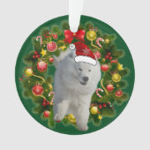 Samoyed Holiday Circle Ornament (voorkant)