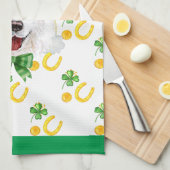 Samoyed Holiday Home Decor St Patricks Day Theedoek (Quarter Fold)