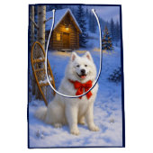 Samoyed Holiday Medium Cadeauzakje (Voorkant)