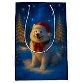 Samoyed Holiday  Medium Cadeauzakje (Voorkant)