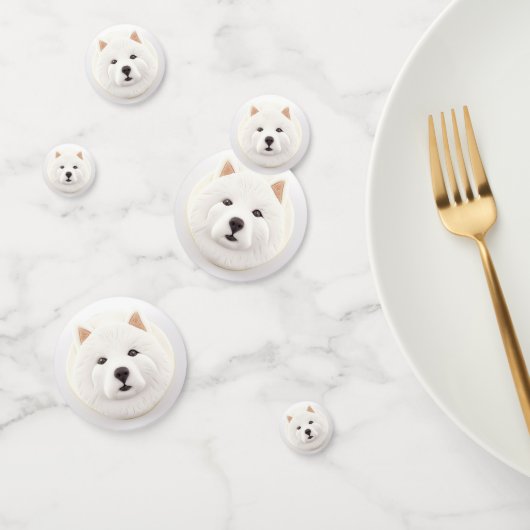Samoyed Hond 3D Geïnspireerd Confetti (Groep)