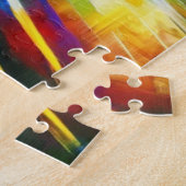 Samoyed hond acryl kunst legpuzzel (Zijkant)