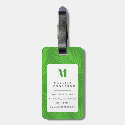 Samoyed-hond bagage labels (Achterkant verticaal)