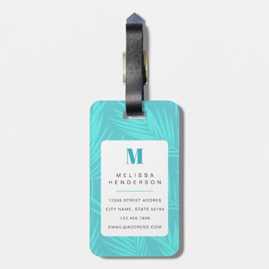 Samoyed-hond bagage labels (Achterkant verticaal)