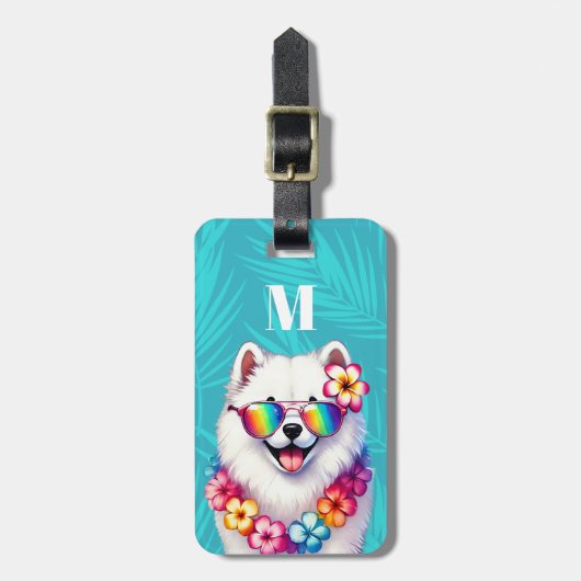 Samoyed-hond bagage labels (Voorkant verticaal)