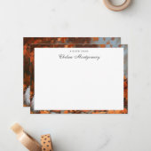 Samoyed Hond Gepersonaliseerde Naam Herfst Notitiekaartje (Voorkant / Achterkant in situ)