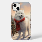 Samoyed Hond in Sneeuw Kerstmis Case-Mate iPhone Case (Achterkant)